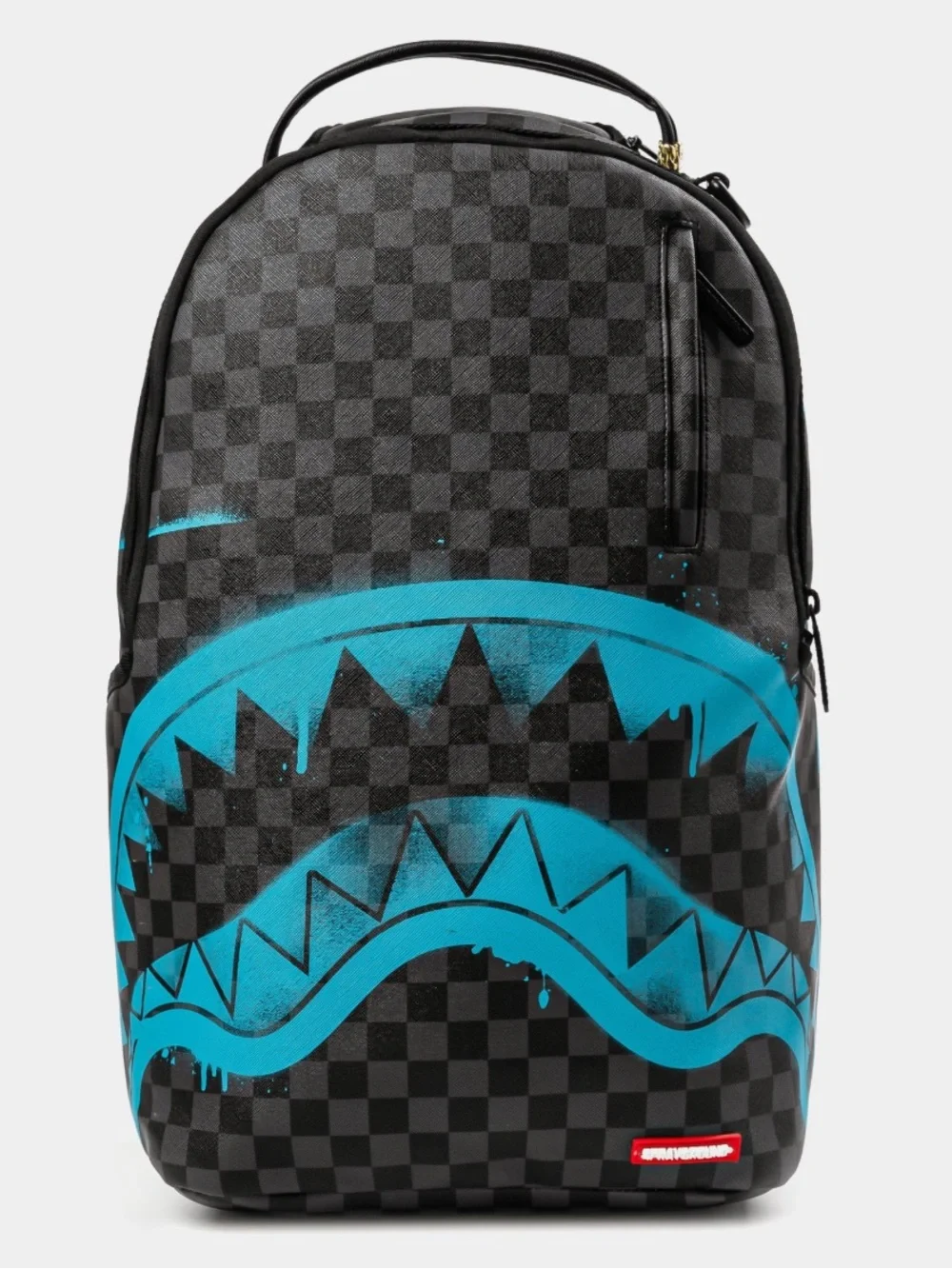Gamma teal check spray ground backpack. 🦈